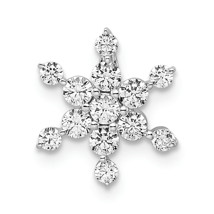 Rhodium Over 14K White Gold Lab Grown Diamond SI1/SI2, G H I, Star
Pendant 0.50ctw