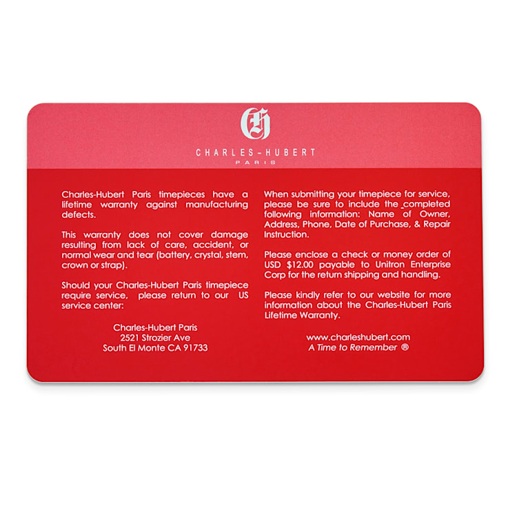 Charles Hubert Two-Tone Stainless Steel White Dial Watch