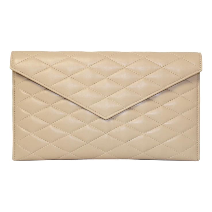 Quilted ysl clutch bag deals