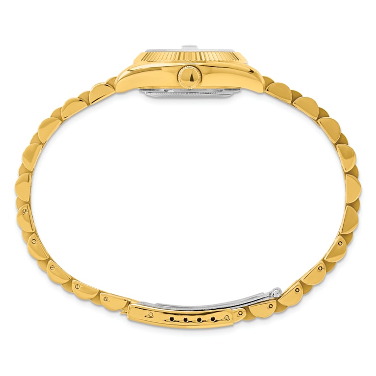 Ladies Charles Hubert IP-plated Gold-tone Dial Watch