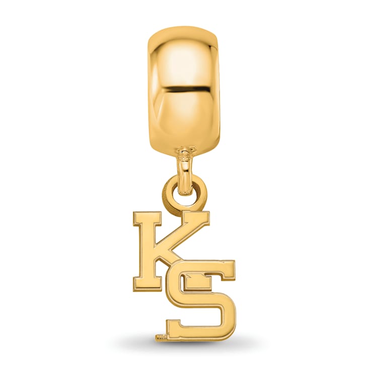 14K Yellow Gold Over Sterling Silver LogoArt Kansas State University
Extra Small Dangle Bead