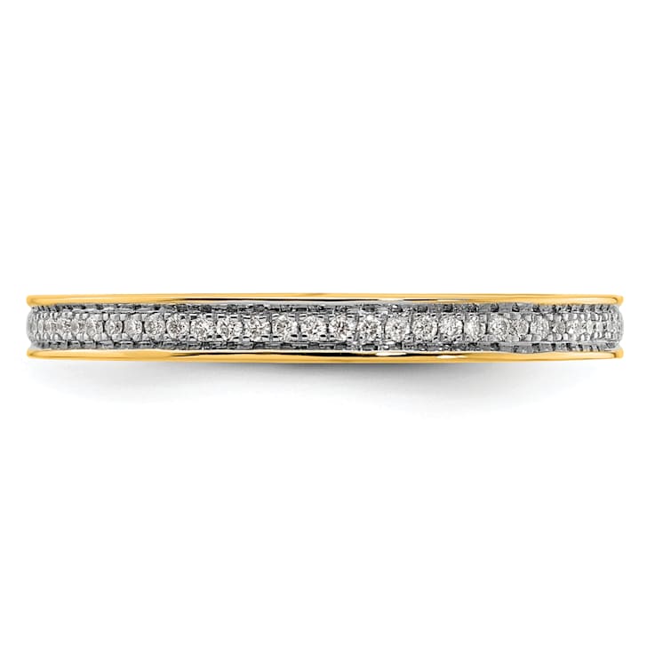 14K Yellow Gold Stackable Expressions Diamond Ring 0.096ctw