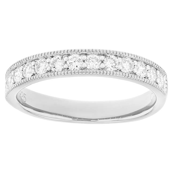 Lab-Grown Diamond Band Ring In Sterling Silver 1.00ctw