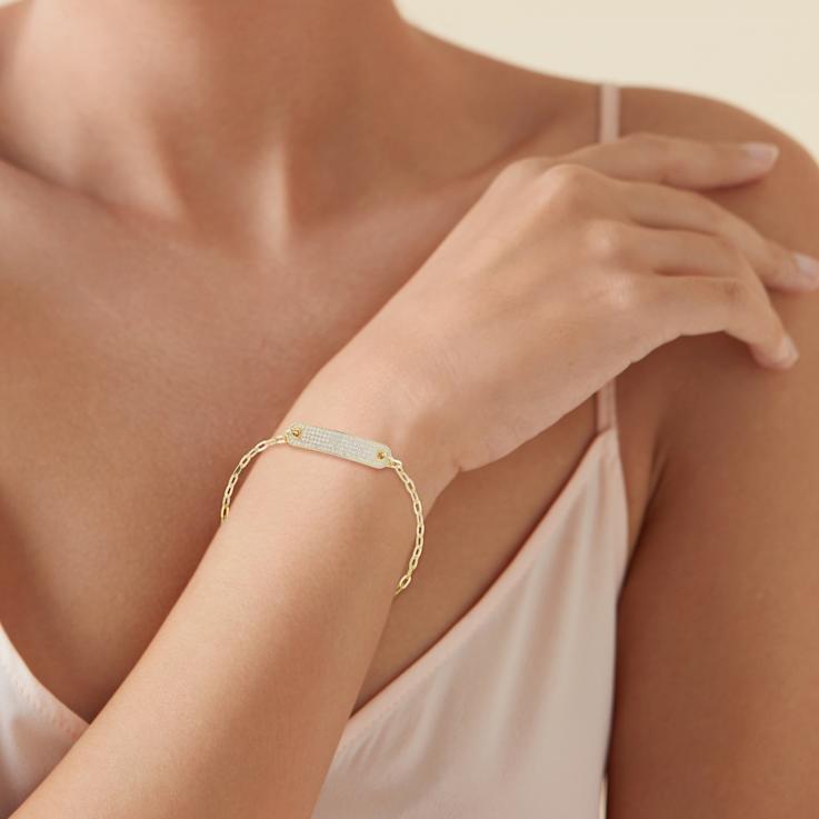 Rachel Zoe "Pave All Day" CZ 4-Piece Jewelry Set in 14K Gold
Over Sterling Silver