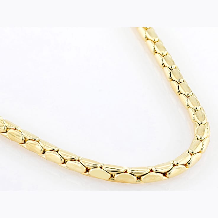 Cardano ChaIn Necklace 18K Gold Over Bronze 24"