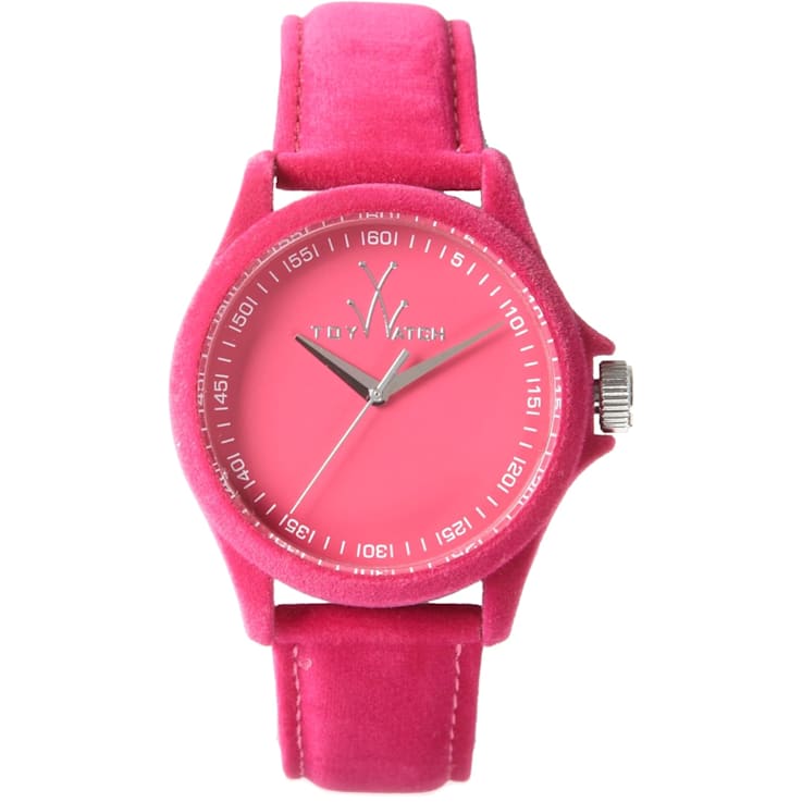 Toy Watch Women's Sartorial Pink Dial, Pink Leather Strap Watch