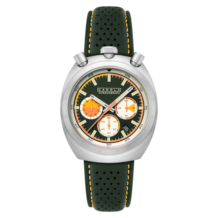 Cadola Testa Di Toro Green Dial White Bezel Grenn Stainless Steel Band
Chronograph Watch