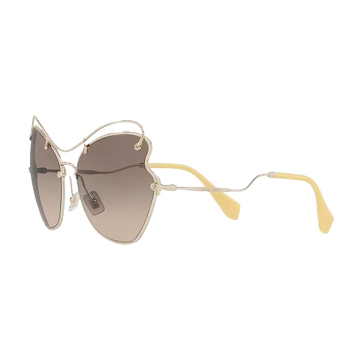 Miu Miu Pale Gold Frame / Light Brown and Gray Gradient Lenses
