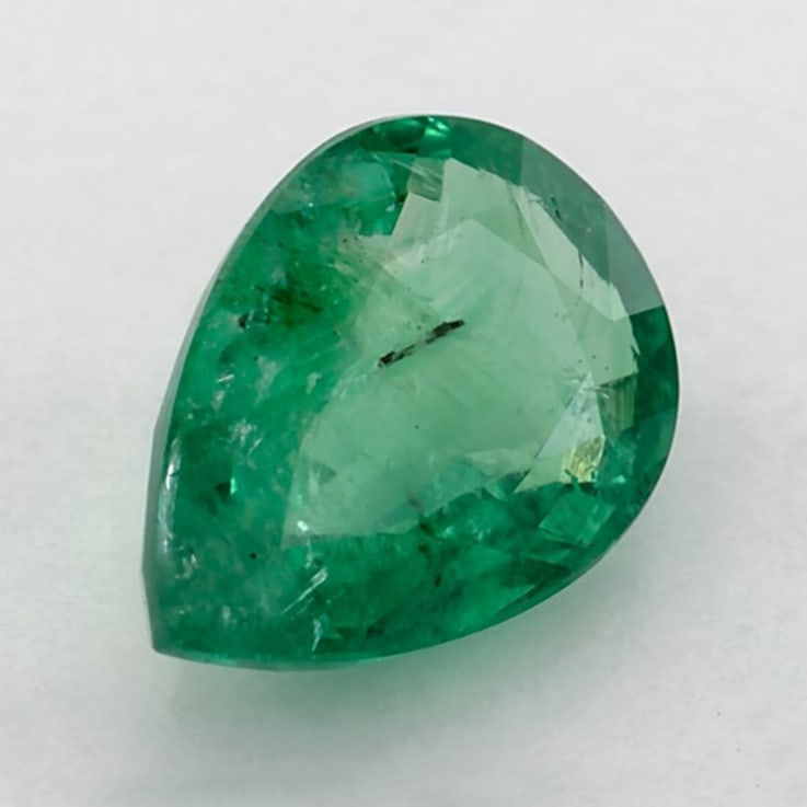 Zambian Emerald 9.98x6.52mm Pear Shape 1.73ct
