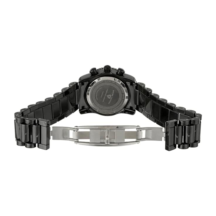 Swiss Legend Women's Commander Black Ceramic Band Watch