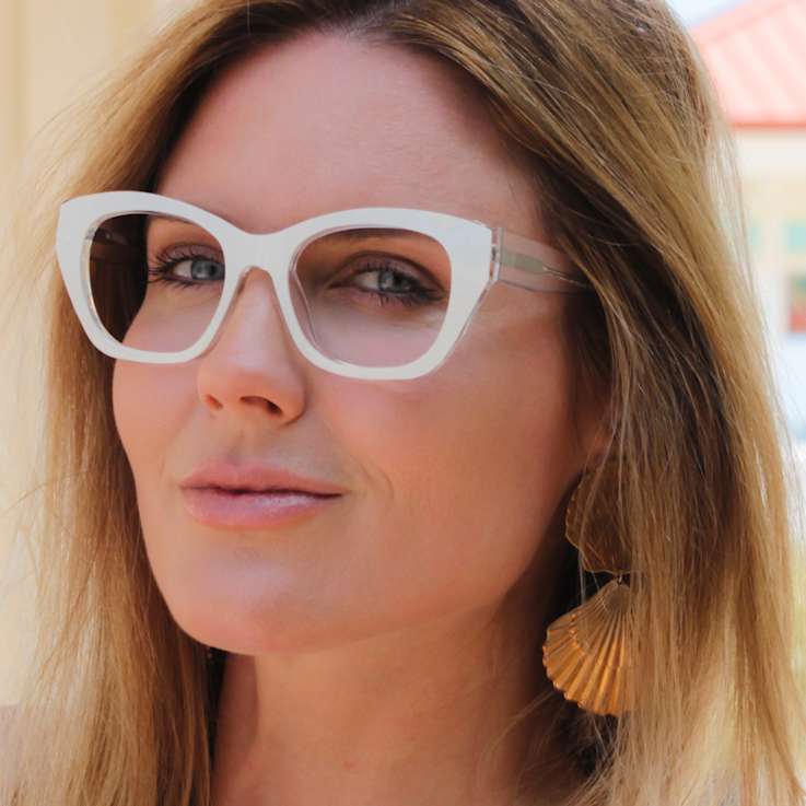 Champagne Glow Weslyn Reader and Eyewear Applique Set +1.25 strength