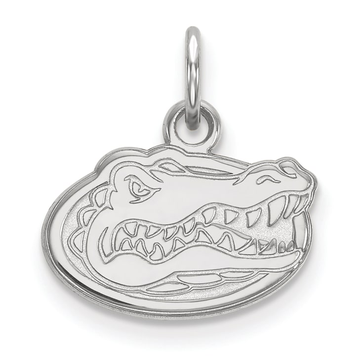 Rhodium Over Sterling Silver LogoArt University of Florida Extra Small Pendant