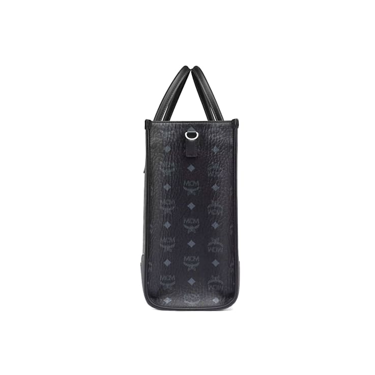 MCM Large München Tote in Visetos Black Handbag