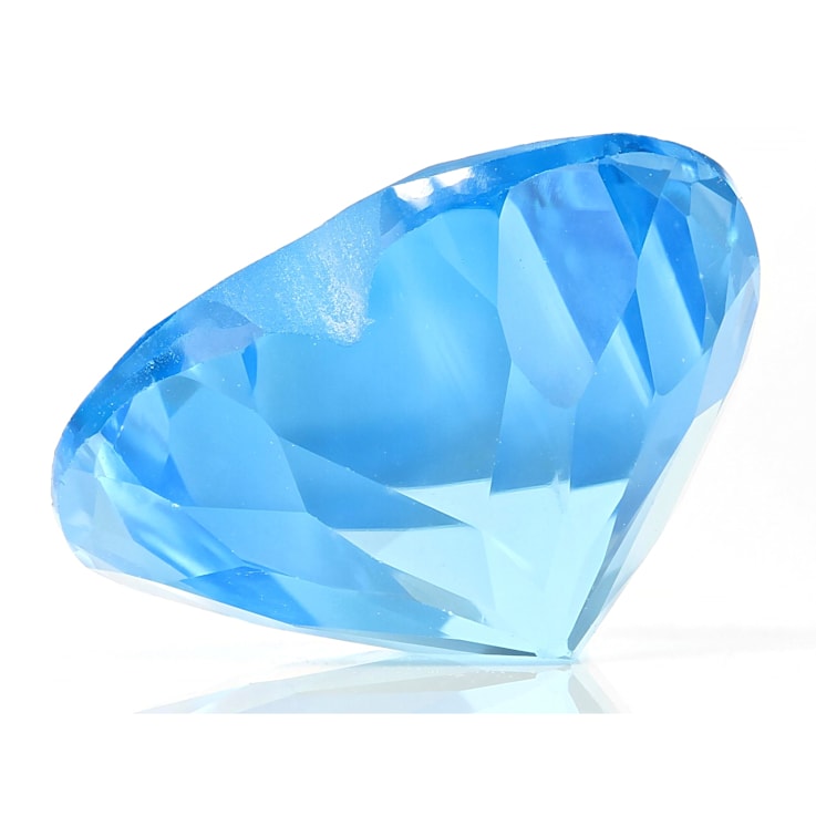 Swiss Blue Topaz 14mm Heart Shape 9.00ct
