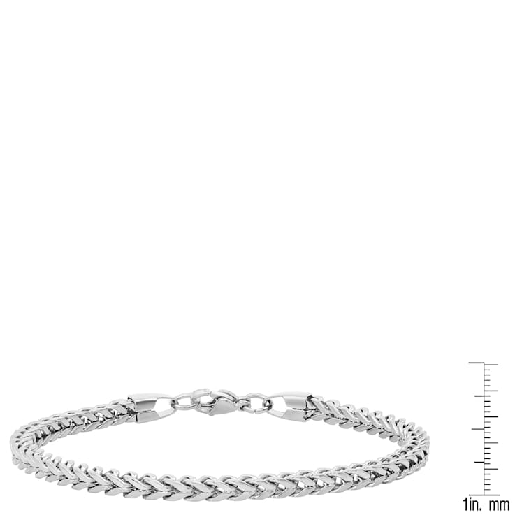 Men's 3.5mm Franco Link Bracelet In Stainless Steel