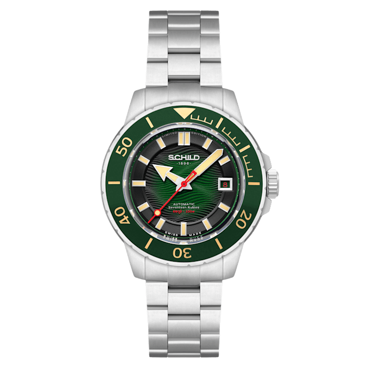 Schild Hermann Swiss Automatic Green Dial White Stainless Steel Band
Limited Edition Watch