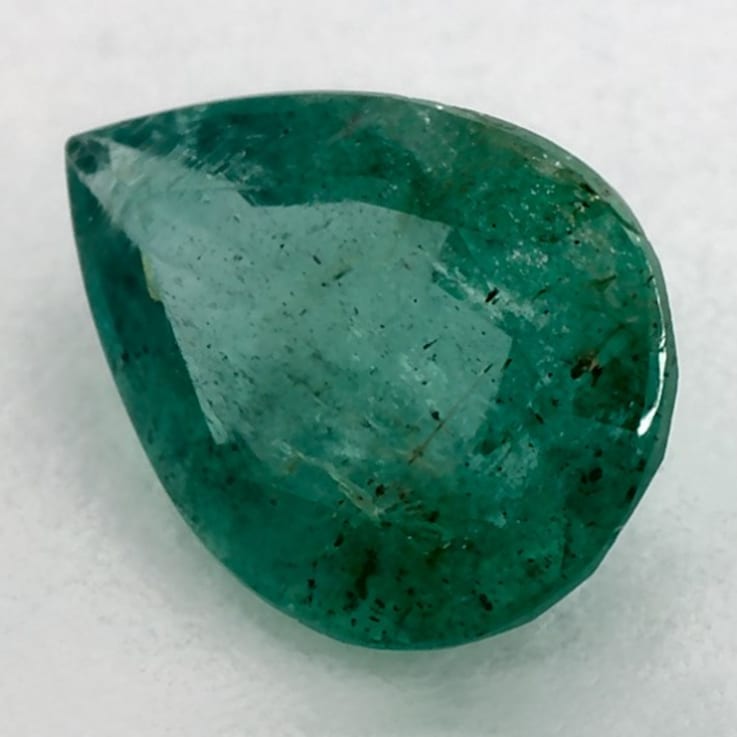 Zambian Emerald 8.06x5.92mm Pear Shape 0.98ct