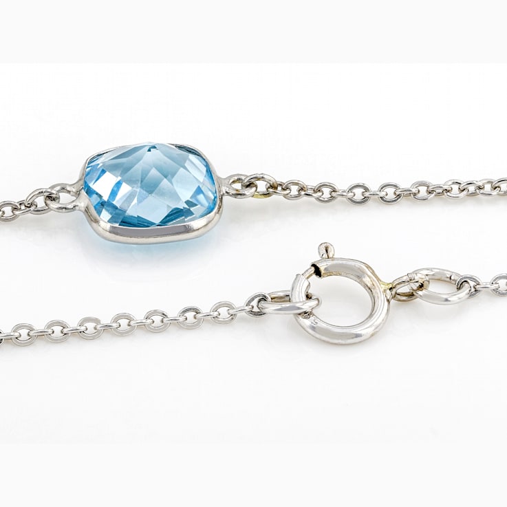 Multi-Gem 14k White Gold 34" Necklace 20.08ctw