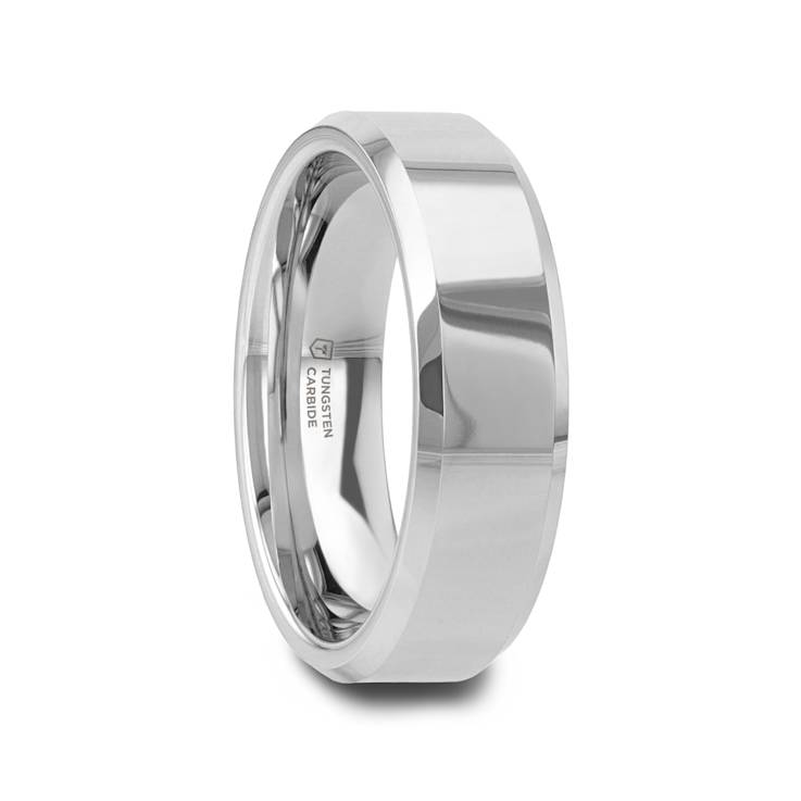 CORINTHIAN Beveled Tungsten Carbide Ring 6mm
