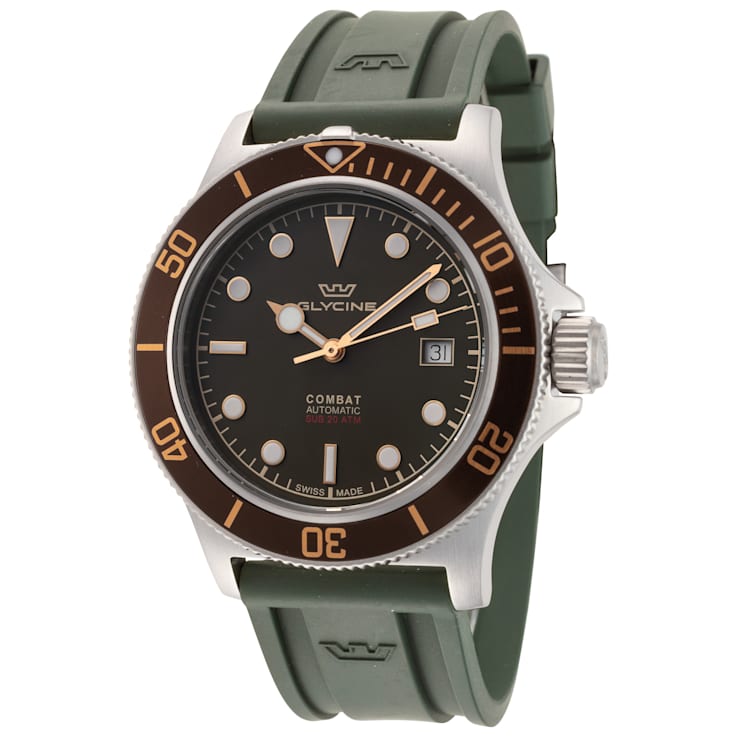 Glycine combat sub 2025 bronze automatic watch