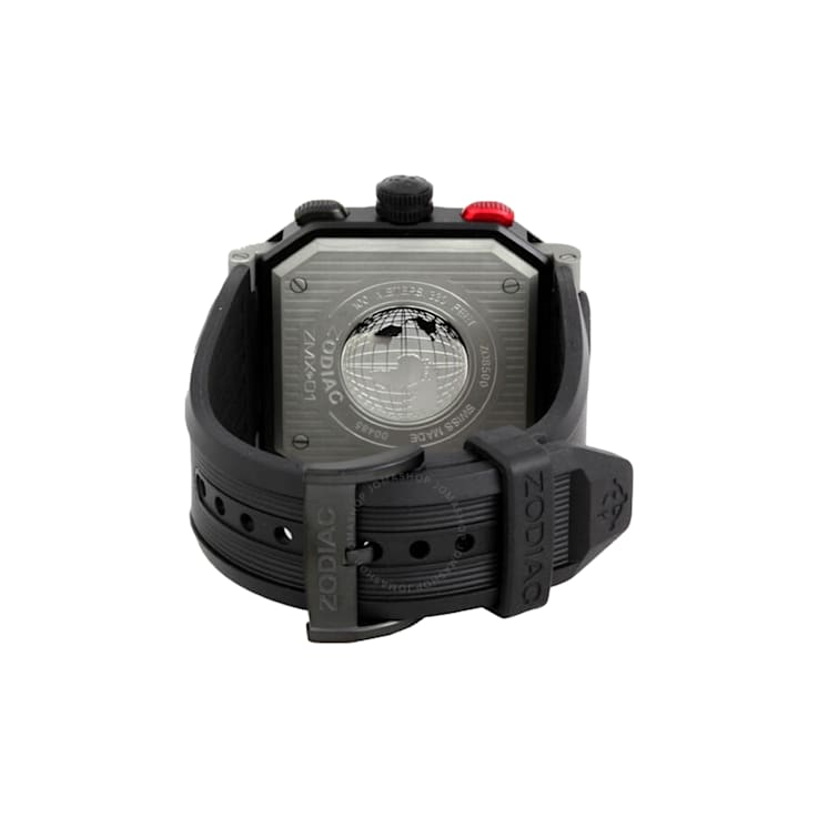 Zodiac Men's Iconic ZMX Black Rubber Watch