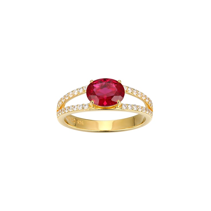 Cubic zirconia 18k gold over sterling silver 2025