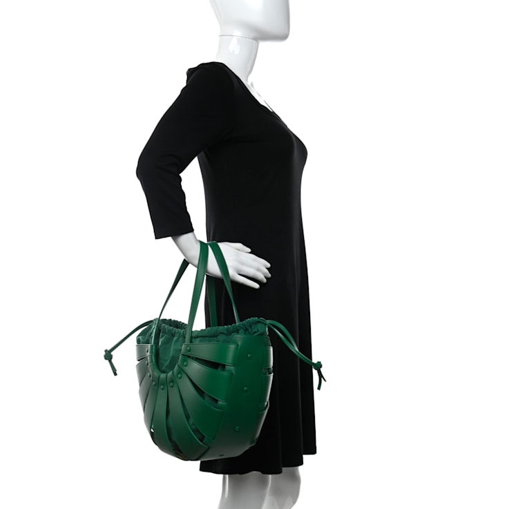 Bottega Veneta The Shell Bag Racing Green French Calfskin 111T1A