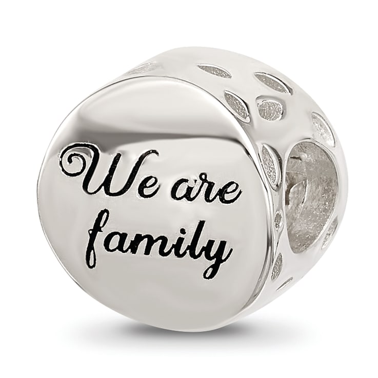 Sterling Silver Crystal and Gold-tone Family Tree Bead