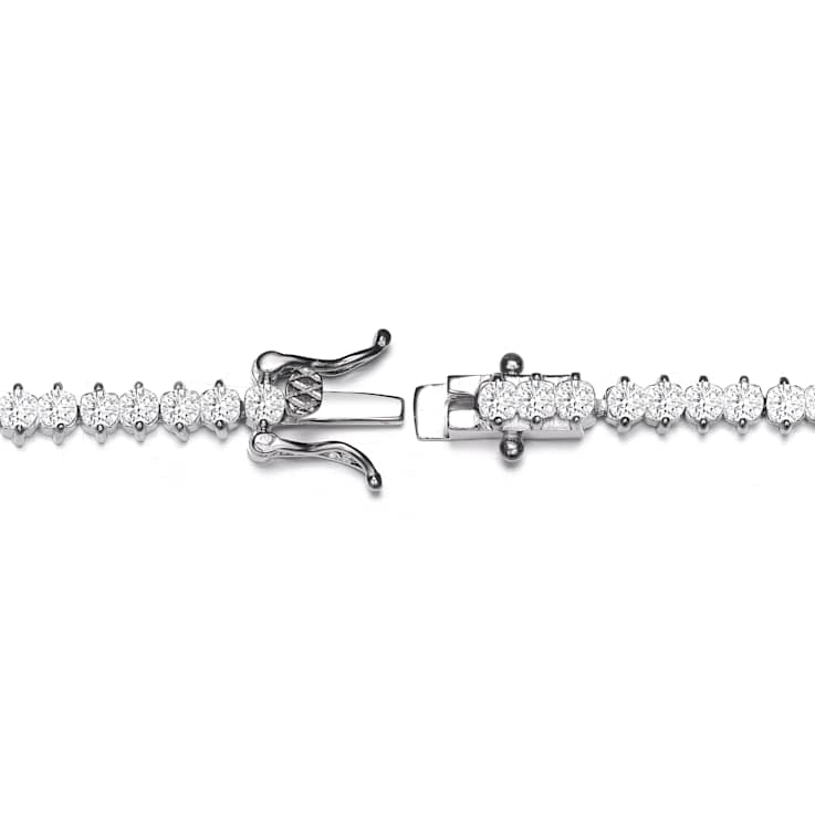 CZ Tennis Bracelet In Sterling Silver 7 Inch