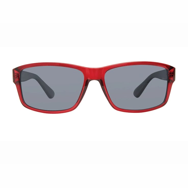 Prive Revaux Typhoon Merlot Rectangular Frame / Gray Polarized Lenses Sunglasses