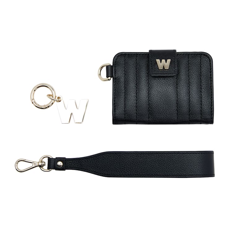 Mimi Black Credit Card Holder with Wristlet