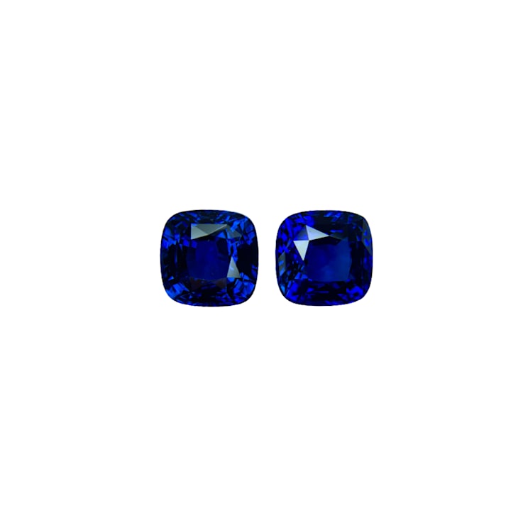 Sapphire 10mm Cushion Matched Pair 12.57ctw