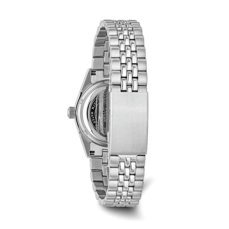 Men's Charles Hubert Stainless Steel Off White Dial Watch