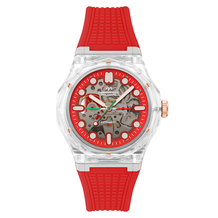 Dominatore Del Mare Ravello Red Dial White Bezel Red Stainless Steel
Band Automatic Watch