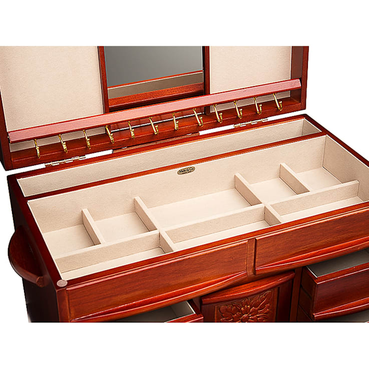 Jewelry Box Empress Walnut Finish JWB87A