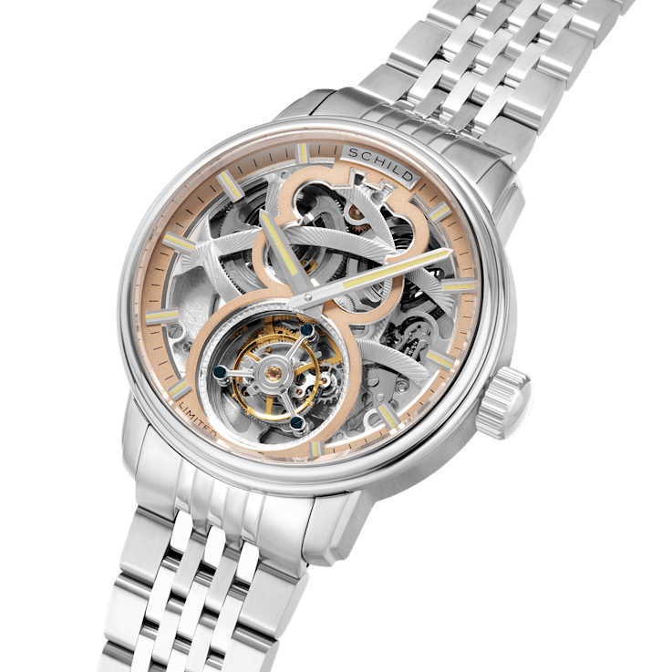 Schild Maximillian Tourbillon Beige Dial White Stainless Steel Band
Limited Edition Watch