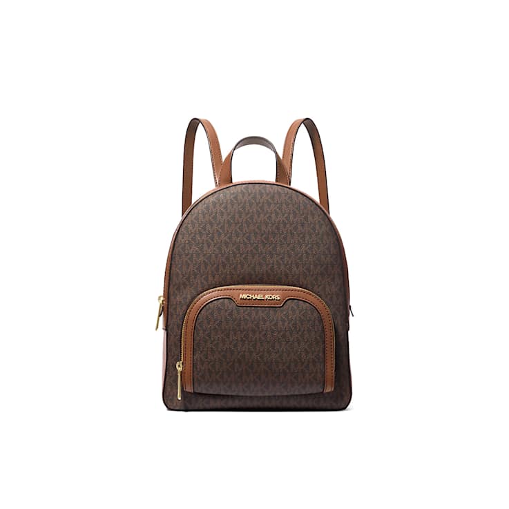 Michael Kors Jaycee Medium Backpack in Brown Logo
