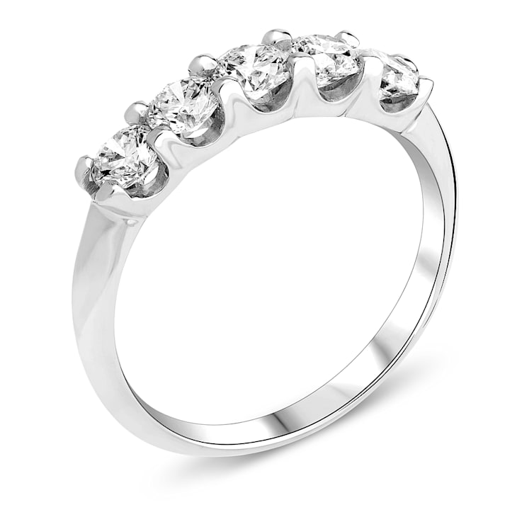 1.00ctw Diamond Wedding Band Ring in 14k White Gold