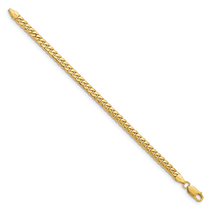10k Yellow Gold 5mm Solid Miami Cuban Link Bracelet