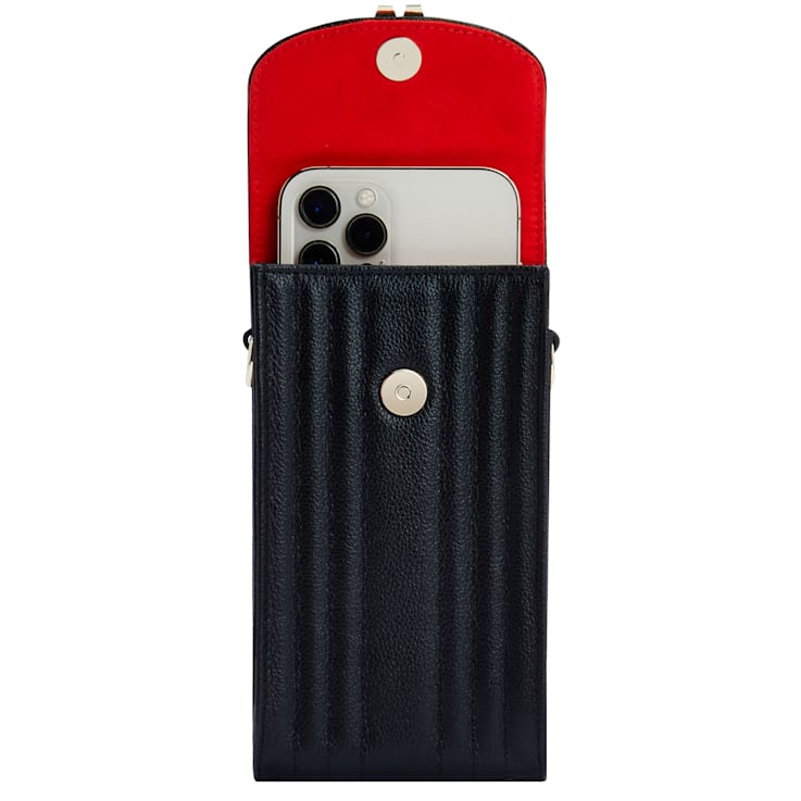 Mimi Black Phone Case with Wristlet