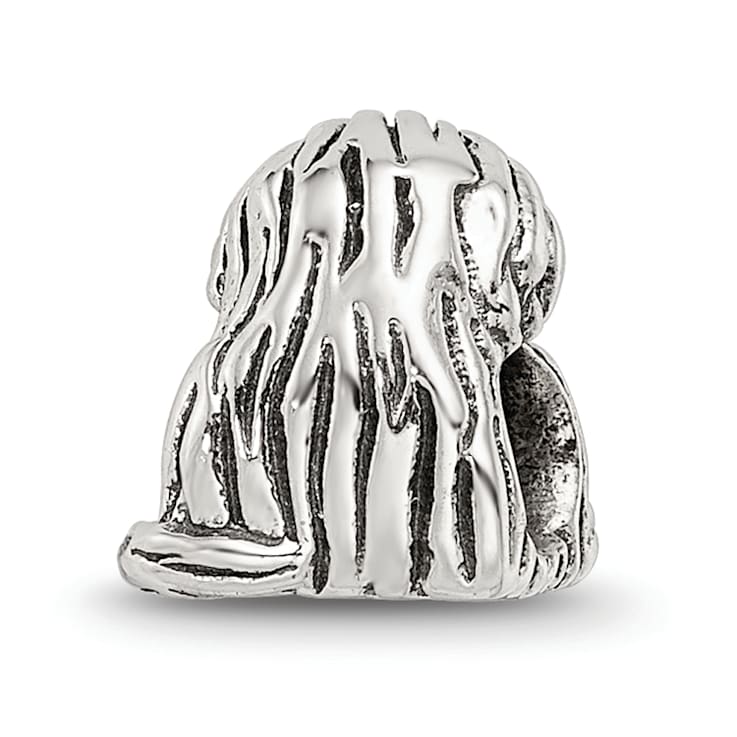 Sterling Silver Puppy Bead