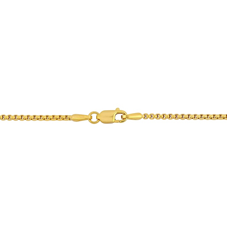 10K Yellow Gold 1.6mm Box Link Bracelet