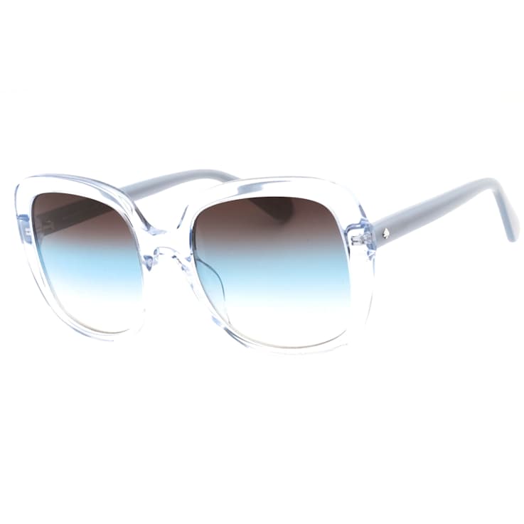 Kate Spade WENONA Translucent White and Blue Square Frame / Brown Teal
Lenses Sunglasses