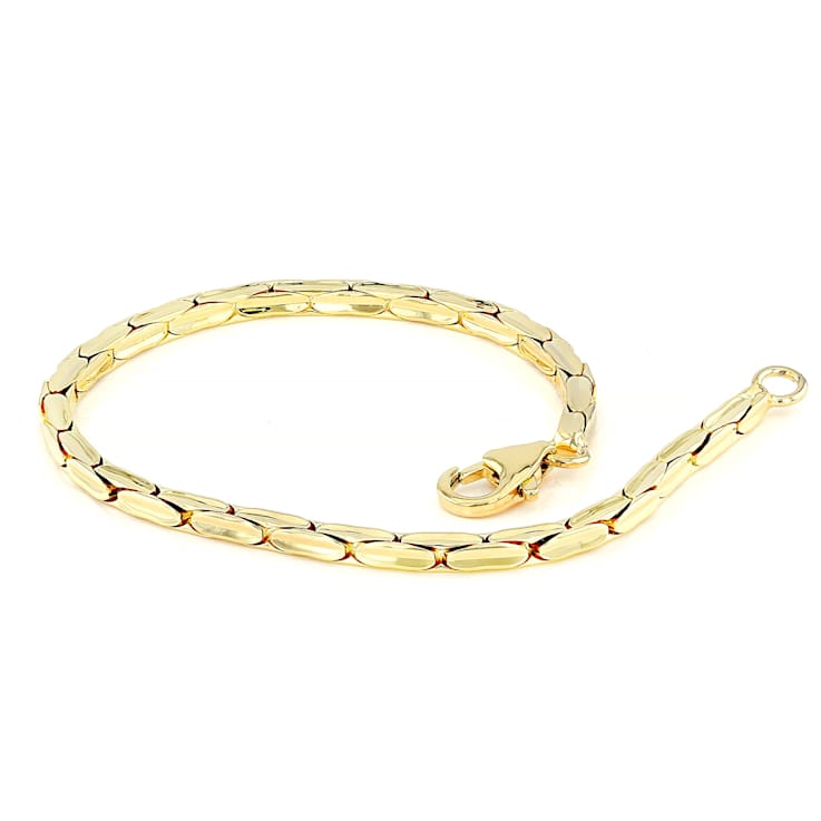 Cardano Link Chain Bracelet In 18K Gold Over Bronze