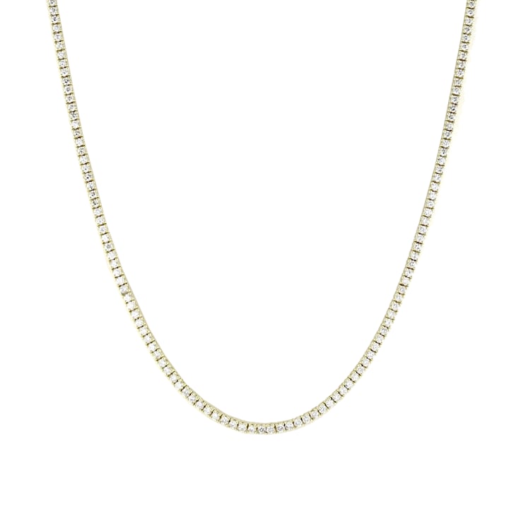6.15ctw Diamond Tennis Necklace in 14k Yellow Gold