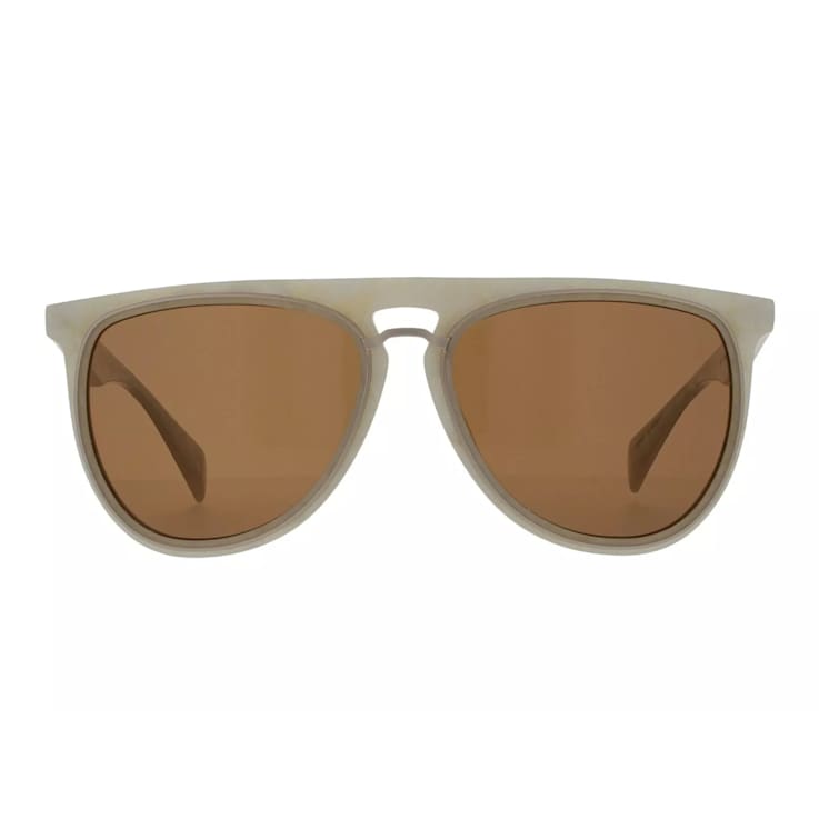 Yohji Yamamoto White Frame / Brown Lenses Sunglasses