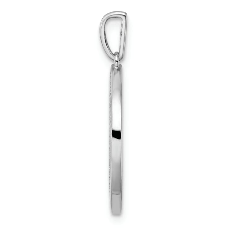 14K White Gold Gatsby Diamond Initial K Charm