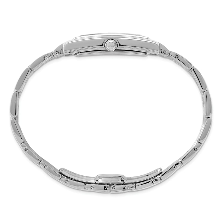 Mens Charles Hubert Solid Stainless Steel Black Dial 26x31mm Watch