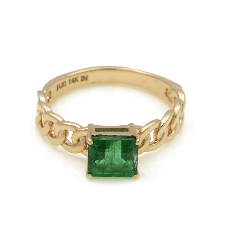 1.63 Ctw Emerald Ring in 14K YG