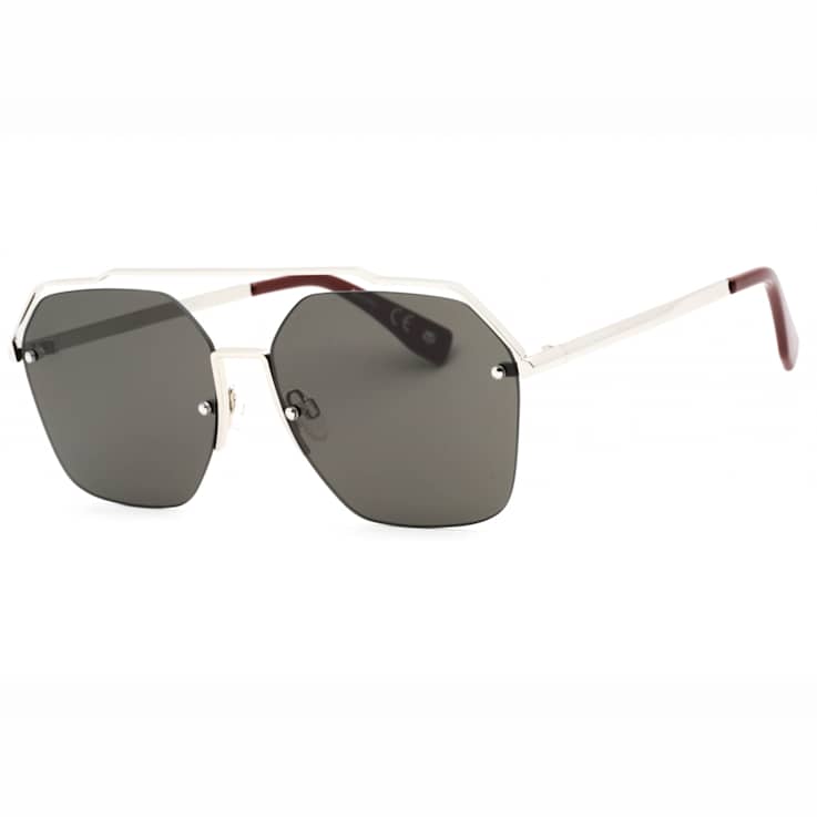 Prive Revaux One Palladium Round Frame / Gray Lenses Sunglasses